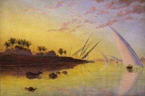 ナイル川の眺め、1855